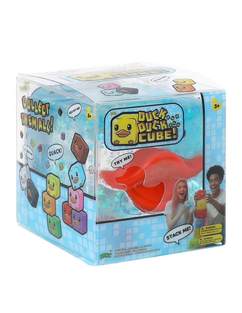 Glitter Squishy Duck Cube – Assorted Styles
