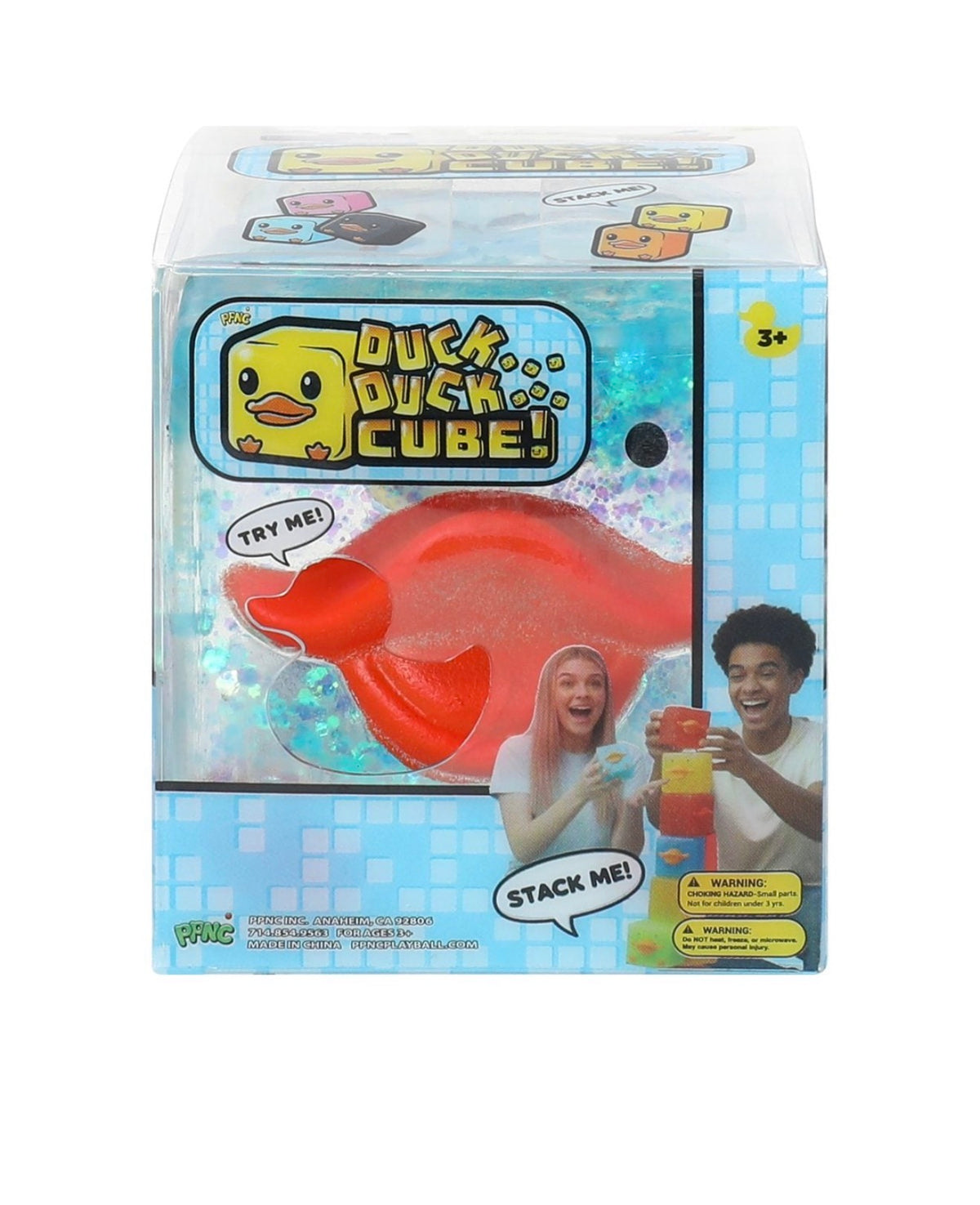 Glitter Squishy Duck Cube – Assorted Styles