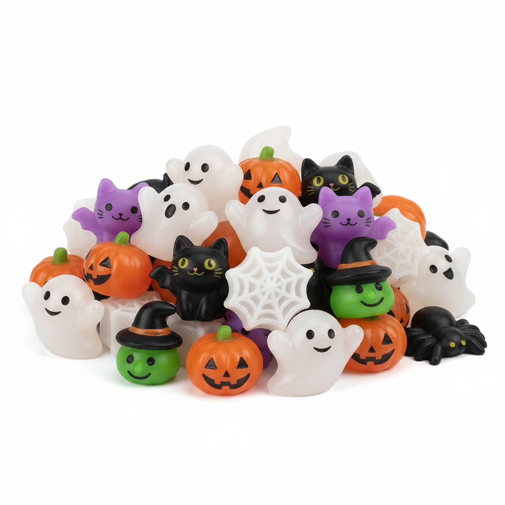 30-Piece Halloween Mini Mochi Squishy Soft Squeeze Fidget Toy Set