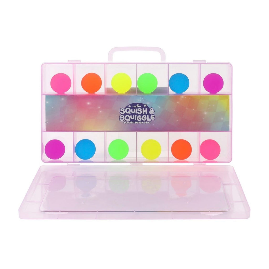Squish & Squiggle Bouncy Balls – 12-Pack Carrying Case