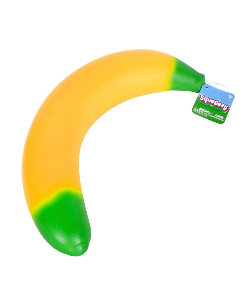Laffy Snacks Jumbo Squishy Banana Stress Toy