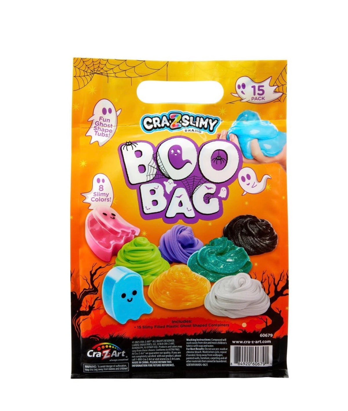 Cra-Z-Slimy Boo Bag Ghost Slime 15-Pack