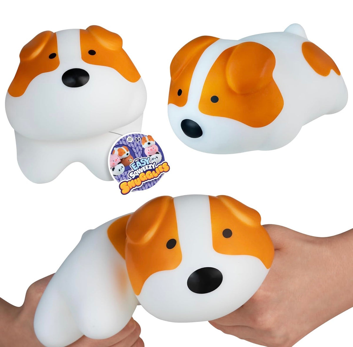 ORB Easy Squeezy Snugglies Jumbo Animal Squishy – Sold Individually
