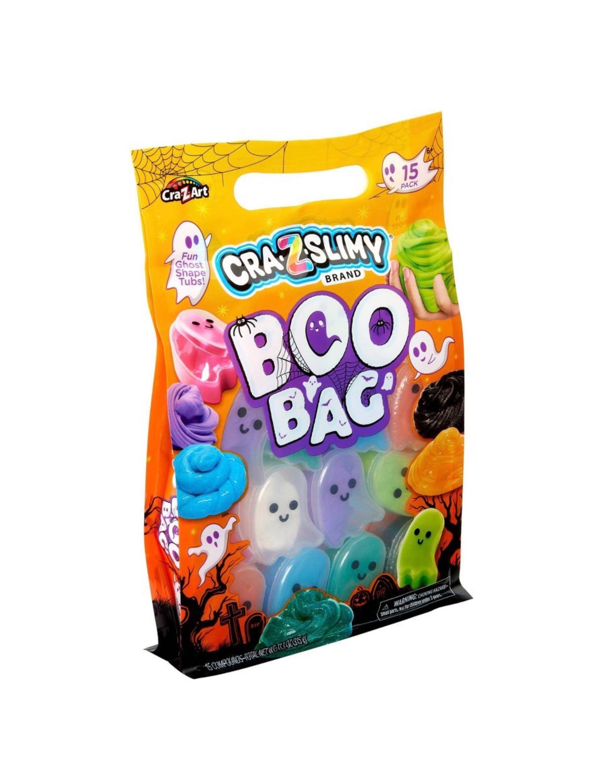 Cra-Z-Slimy Boo Bag Ghost Slime 15-Pack