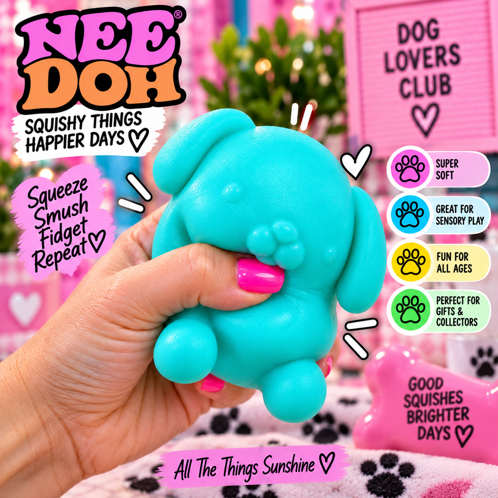 NeeDoh Funky Pup – Squishy Puppy Sensory Fidget Toy