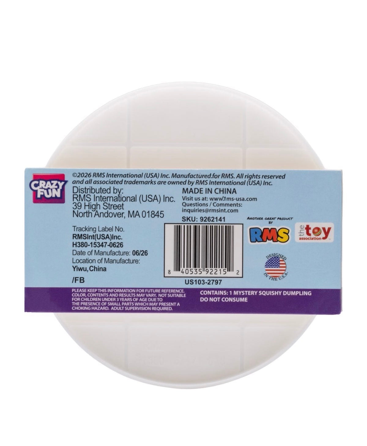 Crazy Fun RMS Mystery Dumpling – Polar Bear Edition