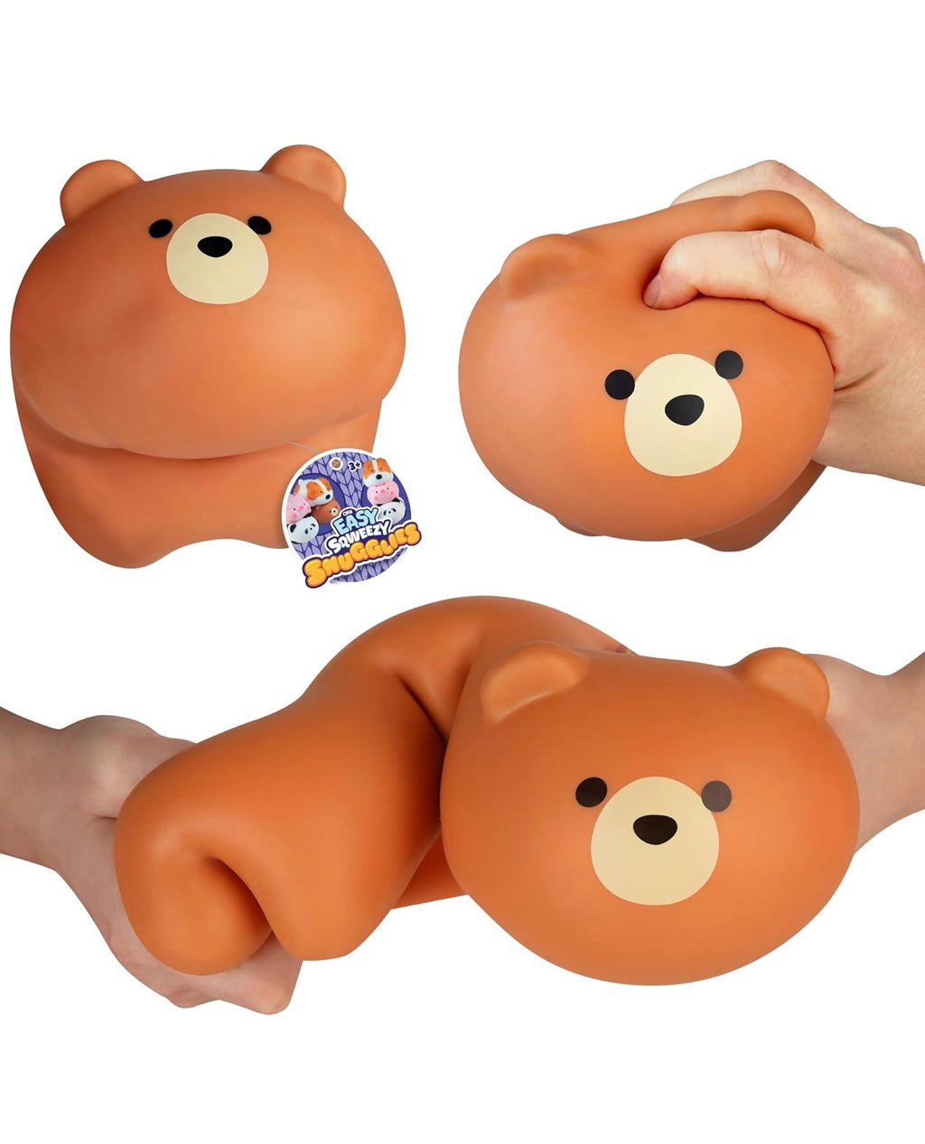 ORB Easy Squeezy Snugglies Jumbo Animal Squishy – Sold Individually