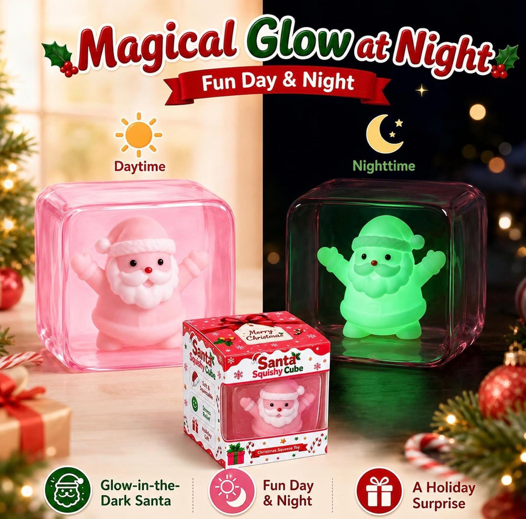 Glow-in-the-Dark Squishy Cube Mystery Toy