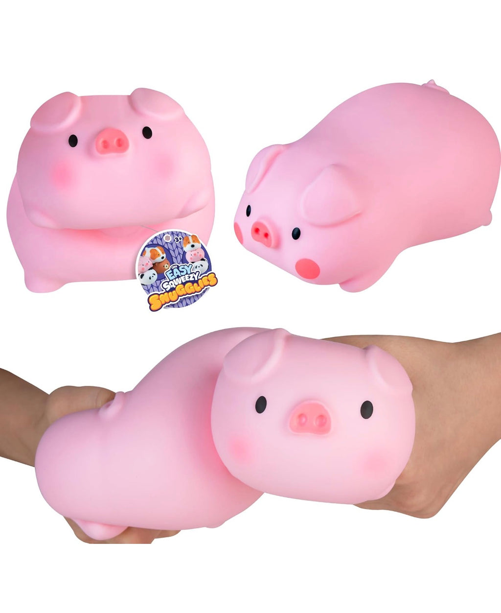 ORB Easy Squeezy Snugglies Jumbo Animal Squishy – Sold Individually