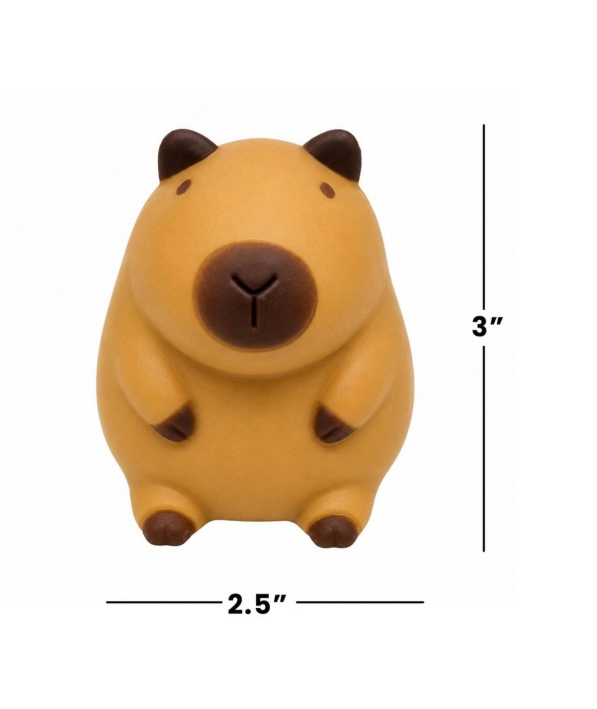 Puka Creations Capybara Squishy Stress Reliever – 3 Inch