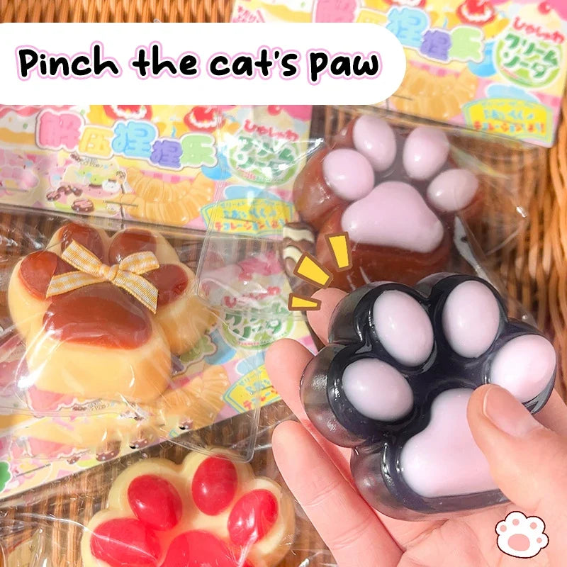 Cat Paw Mochi Squishy Fidget Toy Plush