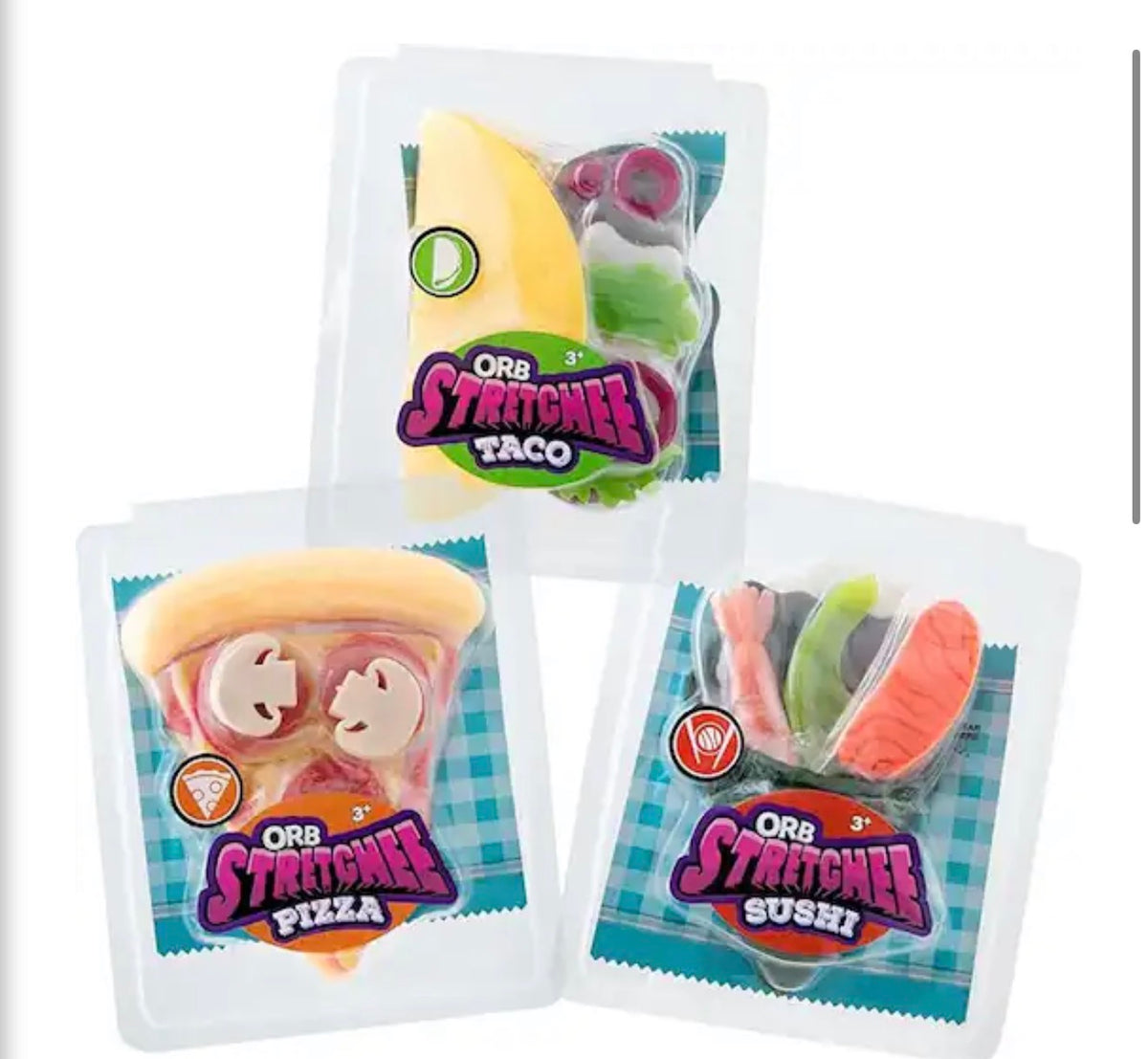 ORB Stretchee Foodz Squishy Fidget Toy – Sold Individually