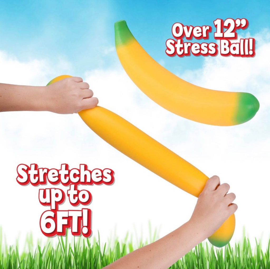 Laffy Snacks Jumbo Squishy Banana Stress Toy