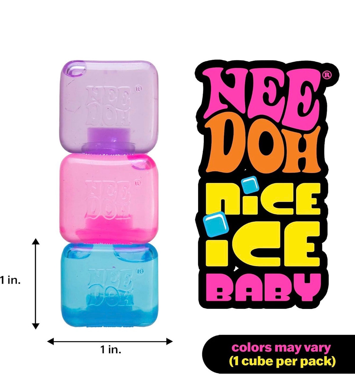 NeeDoh Nice Ice Baby – Mini Super Solid Squishy by Schylling