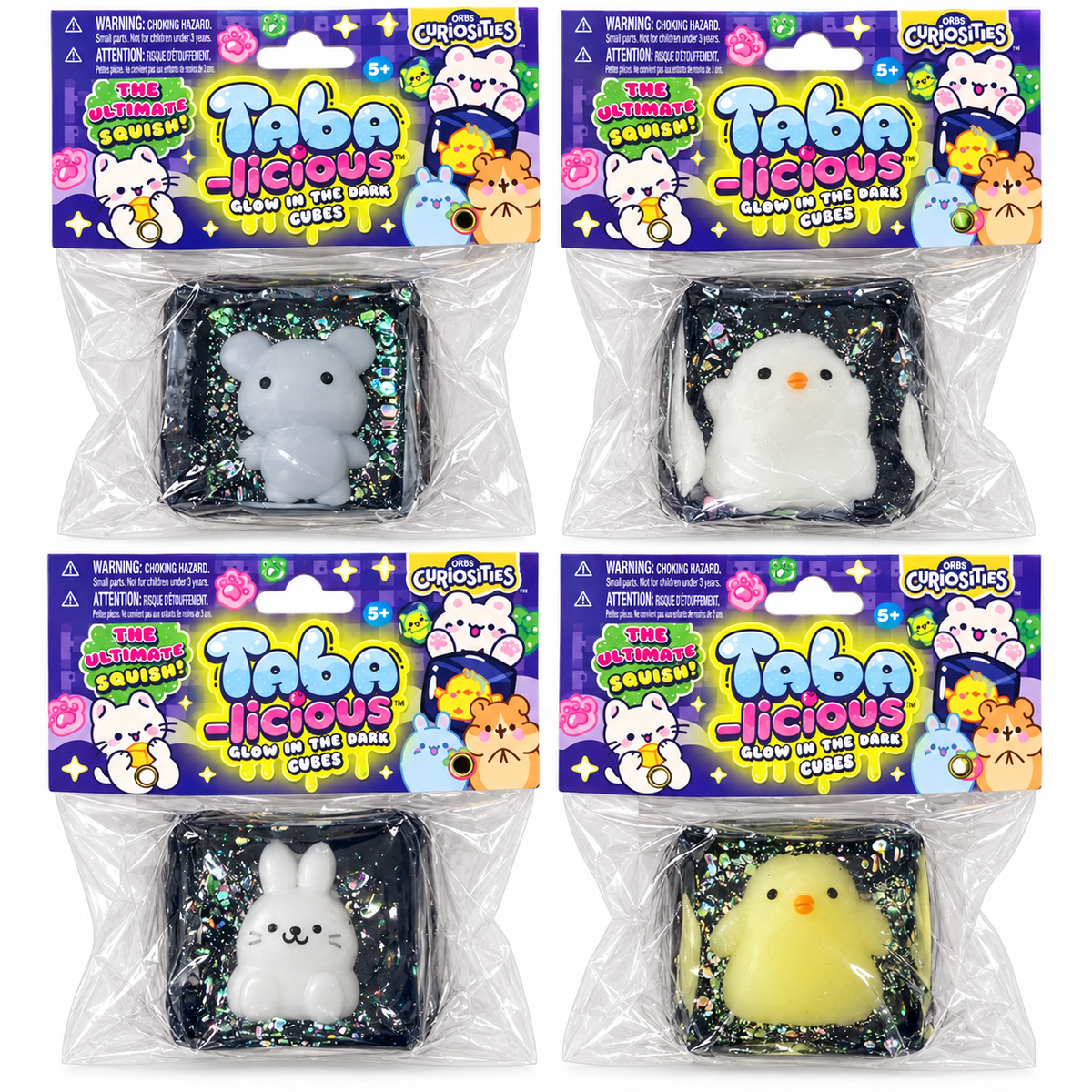 Taba-licious Glow-in-the-Dark Squishy Cube | Choose Your Character