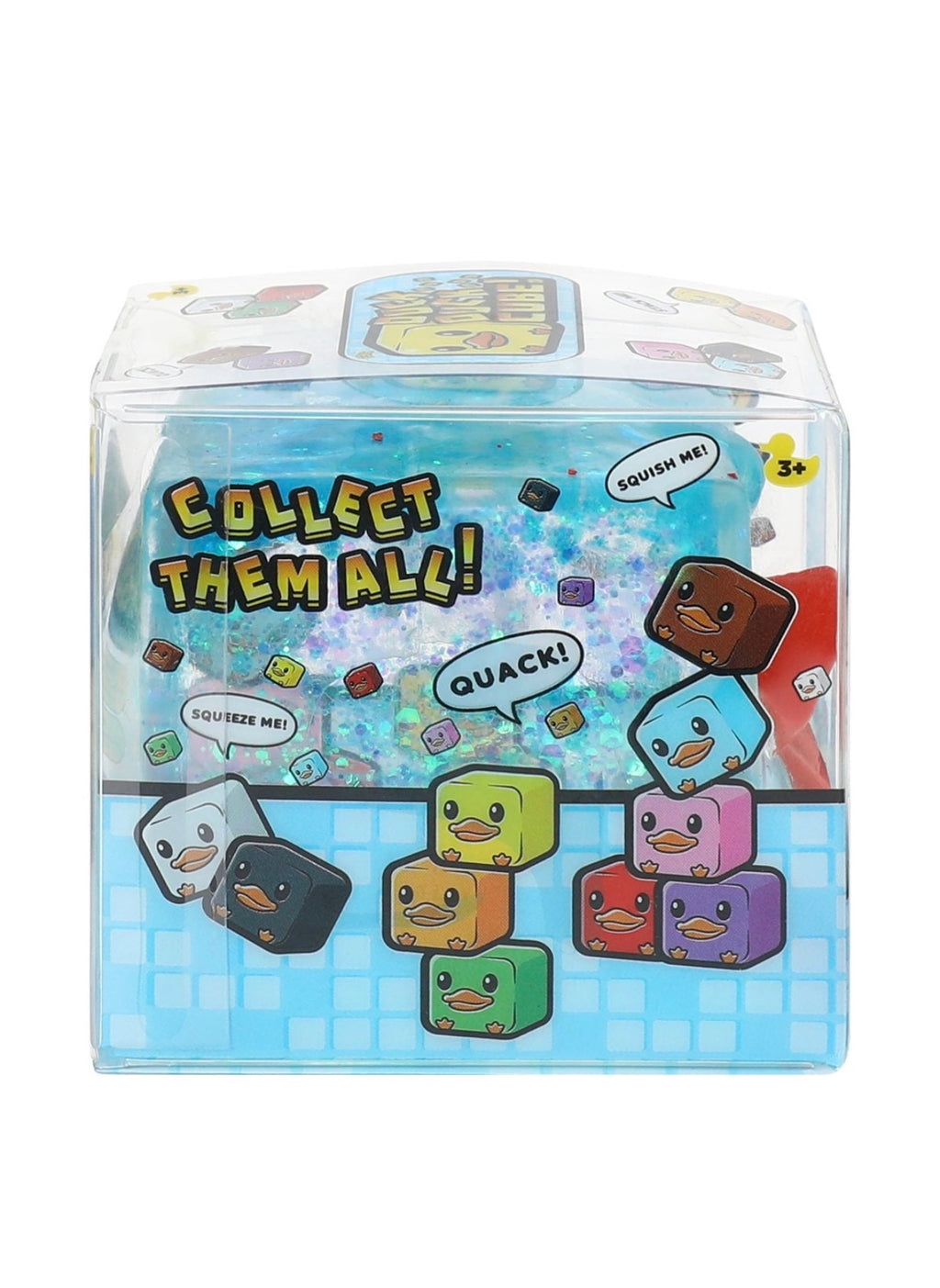 Glitter Squishy Duck Cube – Assorted Styles