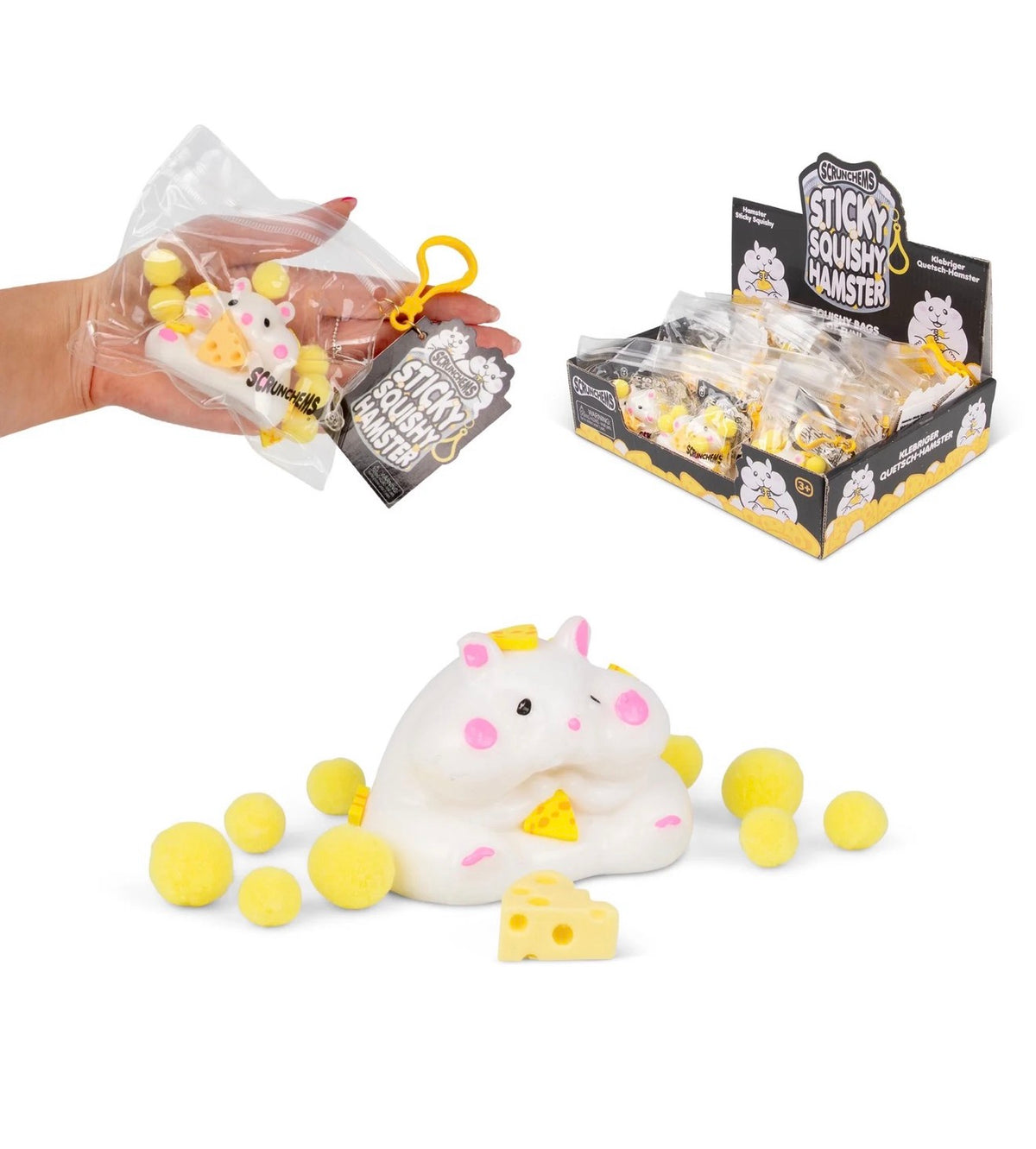 Cheesy Hamster TABA Sticky Squishy – Slow-Rise Sensory Toy