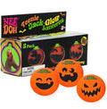 NeeDoh Teenie Jack-O’-Lanterns 3-Pack – Glow-in-the-Dark Halloween Squishies