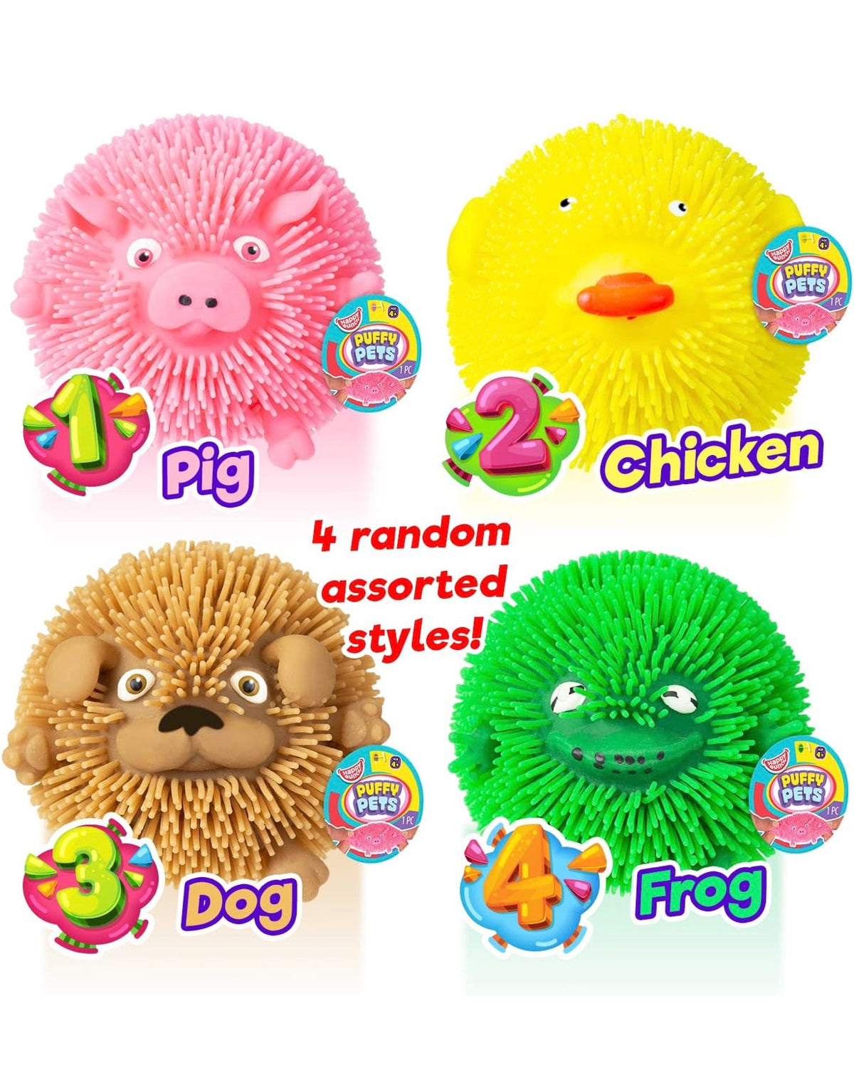 Puffy Pets Bubble Gum Scented Animal Puffer Ball – Choose Your Pet