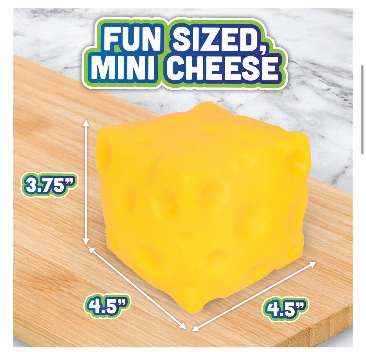 Toymendous Squeeze Cheese Sensory Stress-Relief Toy