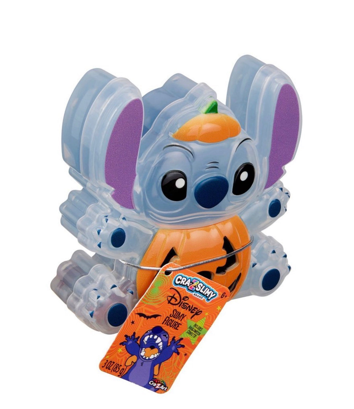 Disney Stitch Halloween Pumpkin Slimy Figure – Cra-Z-Slimy 3 oz Collectible