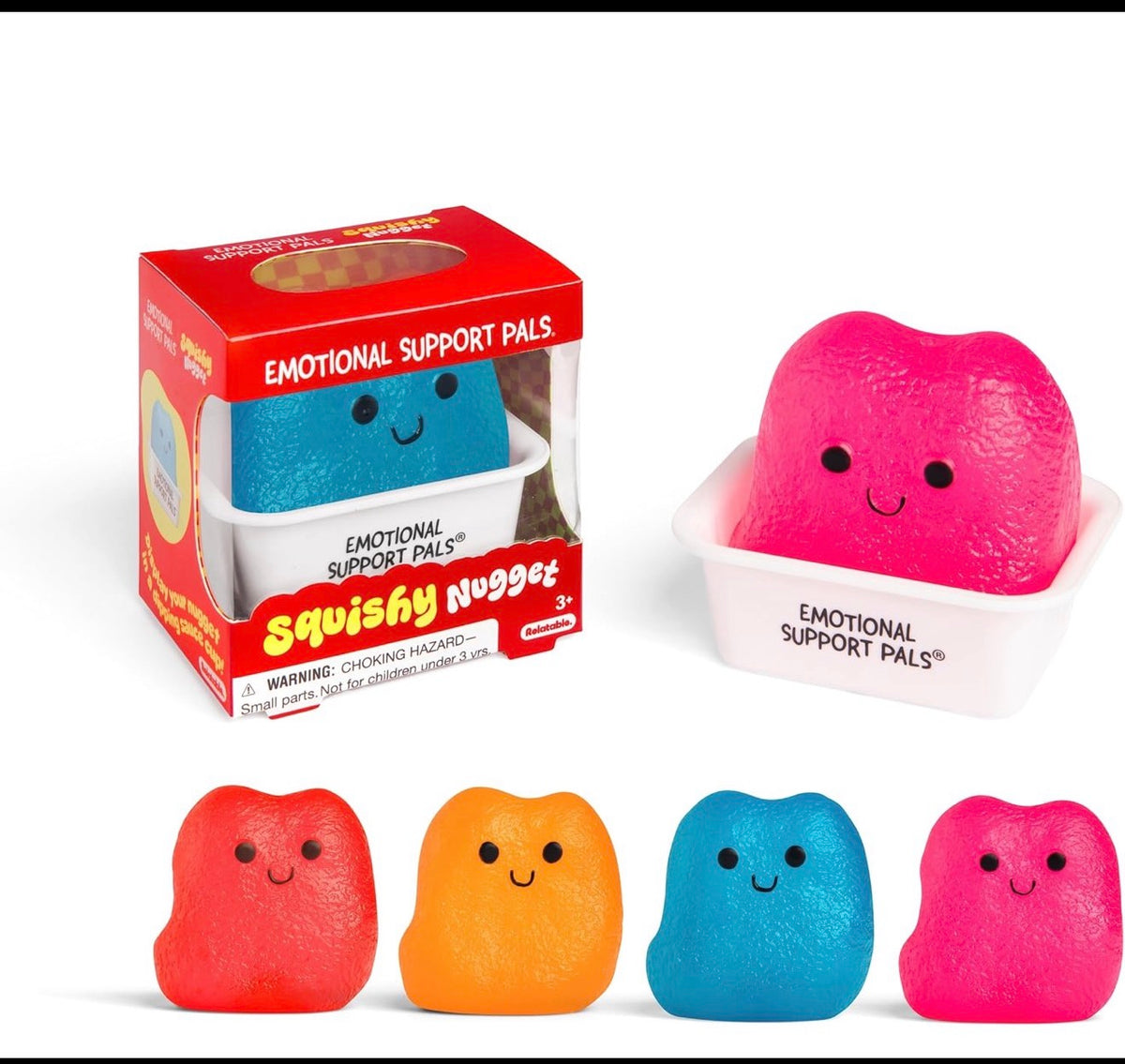Emotional Support Pals Squishy Nugget – Cute Sensory Fidget Toy
