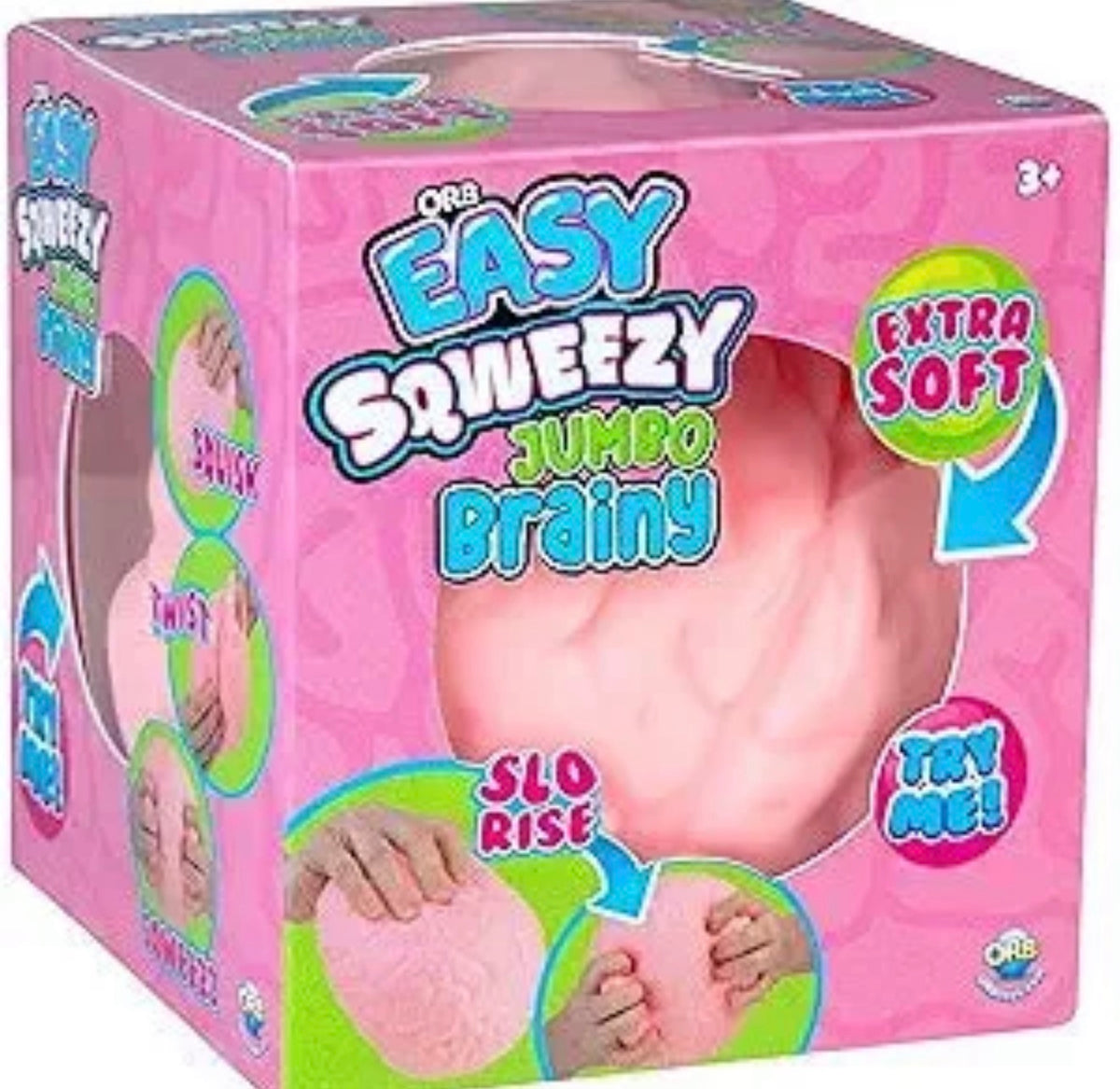 🧠 ORB Easy Squeezy Jumbo Brainy – Extra Soft Sensory Squishy