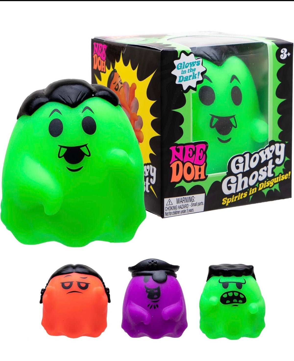 NeeDoh Glowxy Ghost – Glow in the Dark Halloween Squishy
