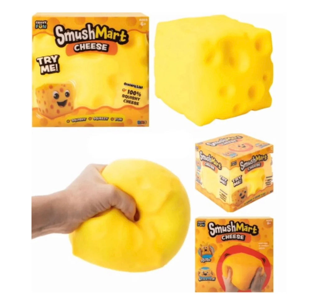 Crazy Fun SmushMart Cheese Squish Toy