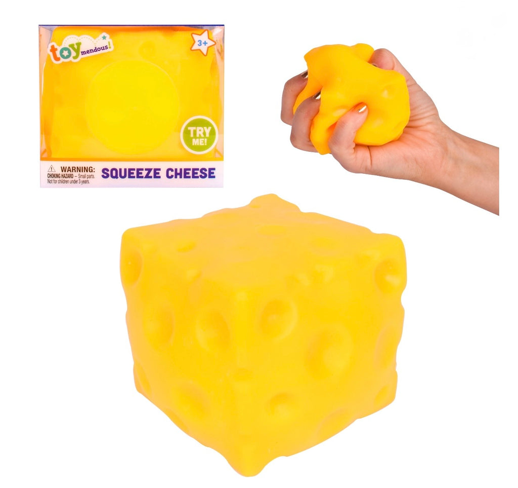 Toymendous Squeeze Cheese Sensory Stress-Relief Toy
