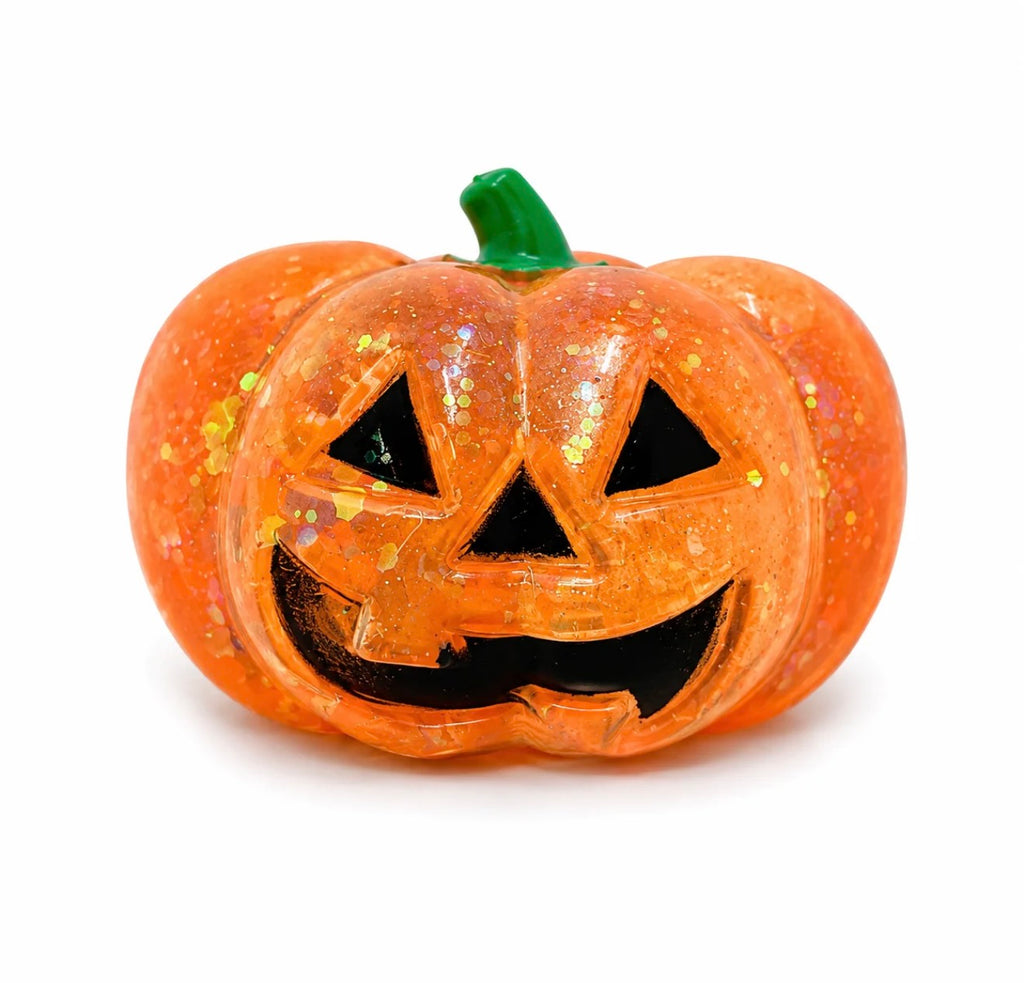 Squish N’ Sparkle Glitter Pumpkin – Halloween Sensory Toy