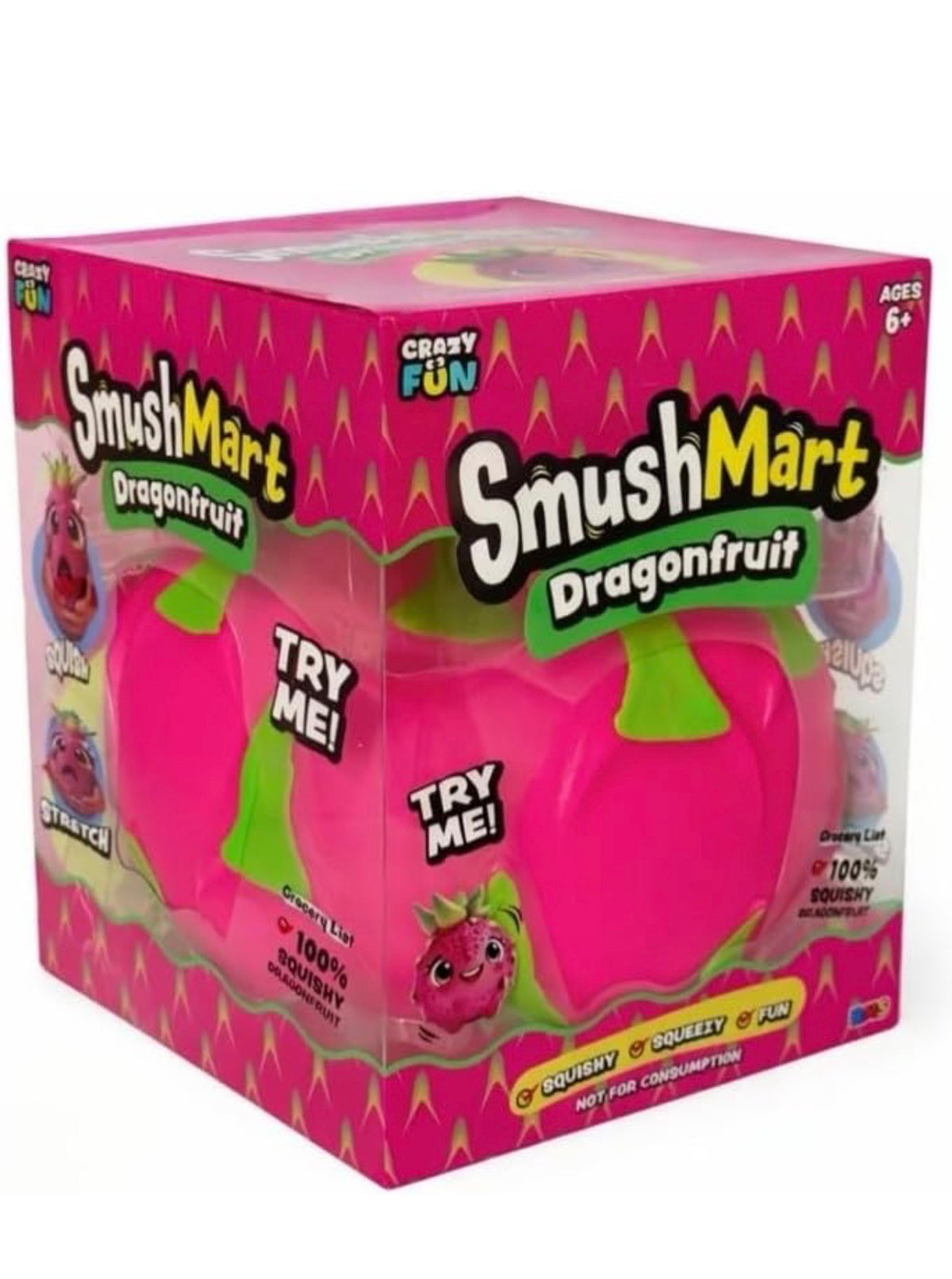 Crazy Fun SmushMart Dragonfruit Super-Squishy Sensory Toy