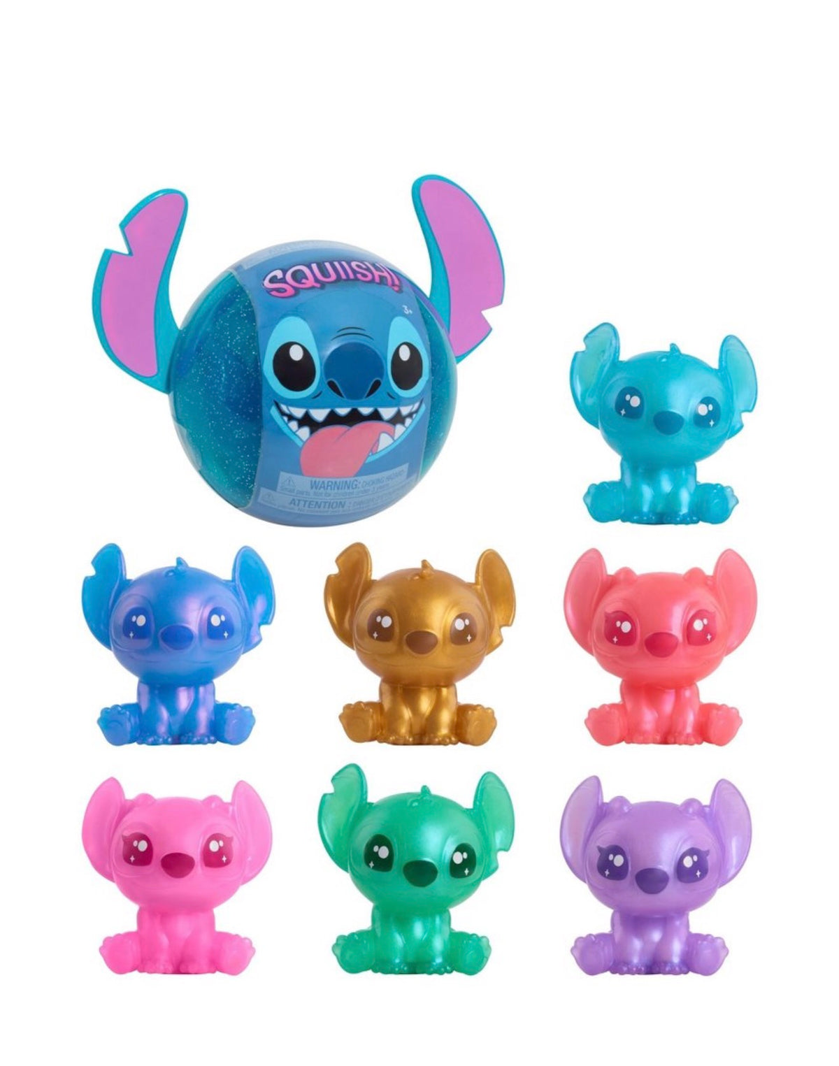 Disney Stitch Squish-A-Stitch Mystery Blind Box – 3” Collectible Figure