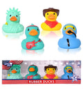 All-American Character Rubber Duck Set – 4 Pack
