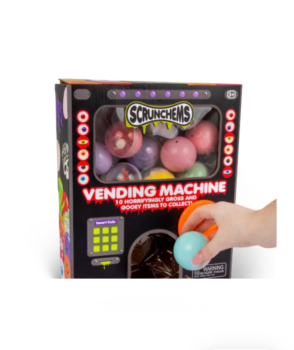 ***** PRE-ORDER**** Scrunchems Halloween Gross Squishy Vending Machine ETA 1st week of October