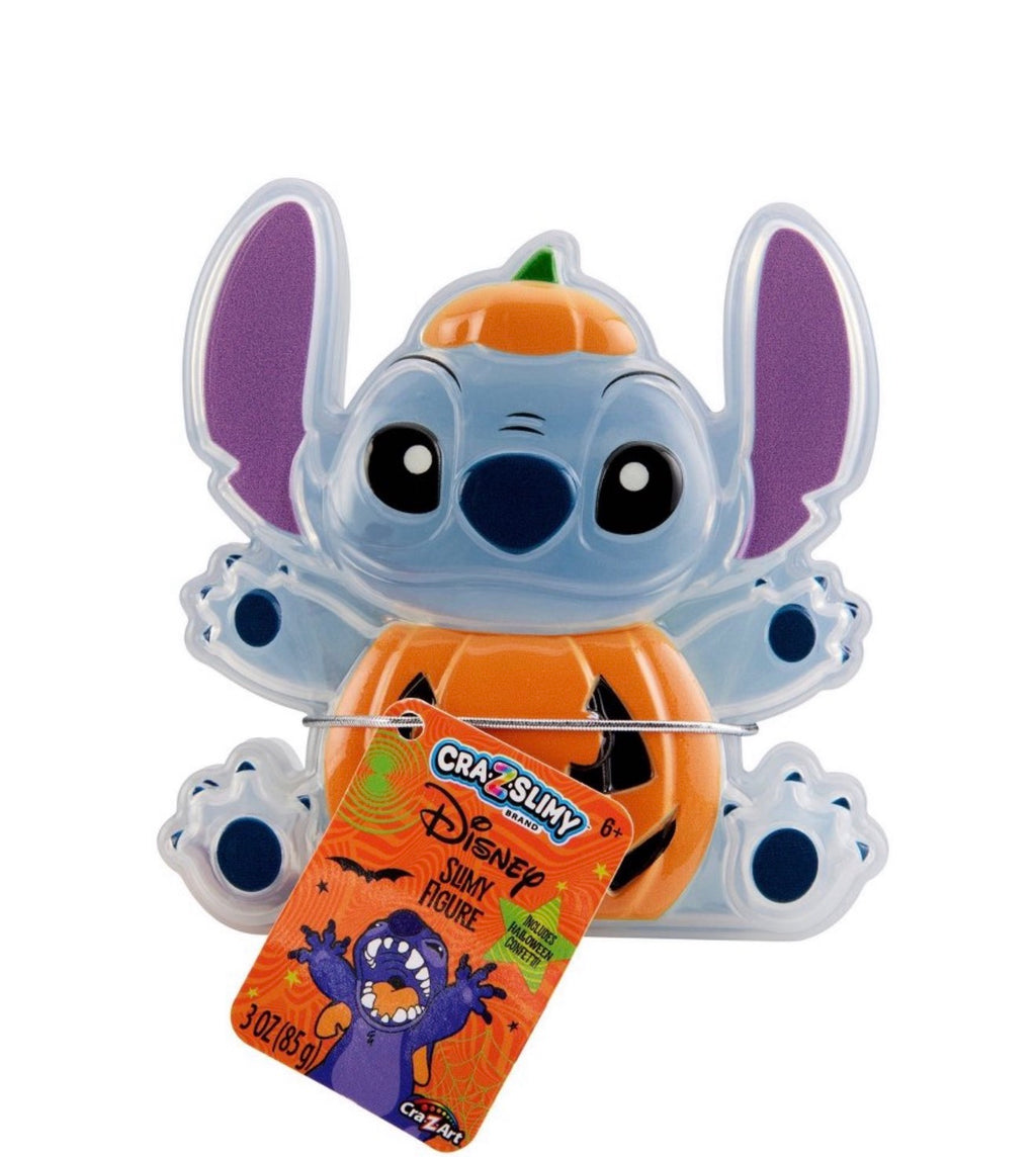 Disney Stitch Halloween Pumpkin Slimy Figure – Cra-Z-Slimy 3 oz Collectible