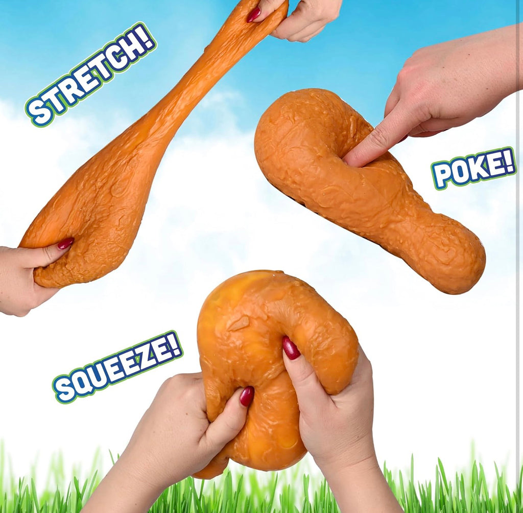 Fried Chicken Squishy – Jumbo Drumstick Stress Toy