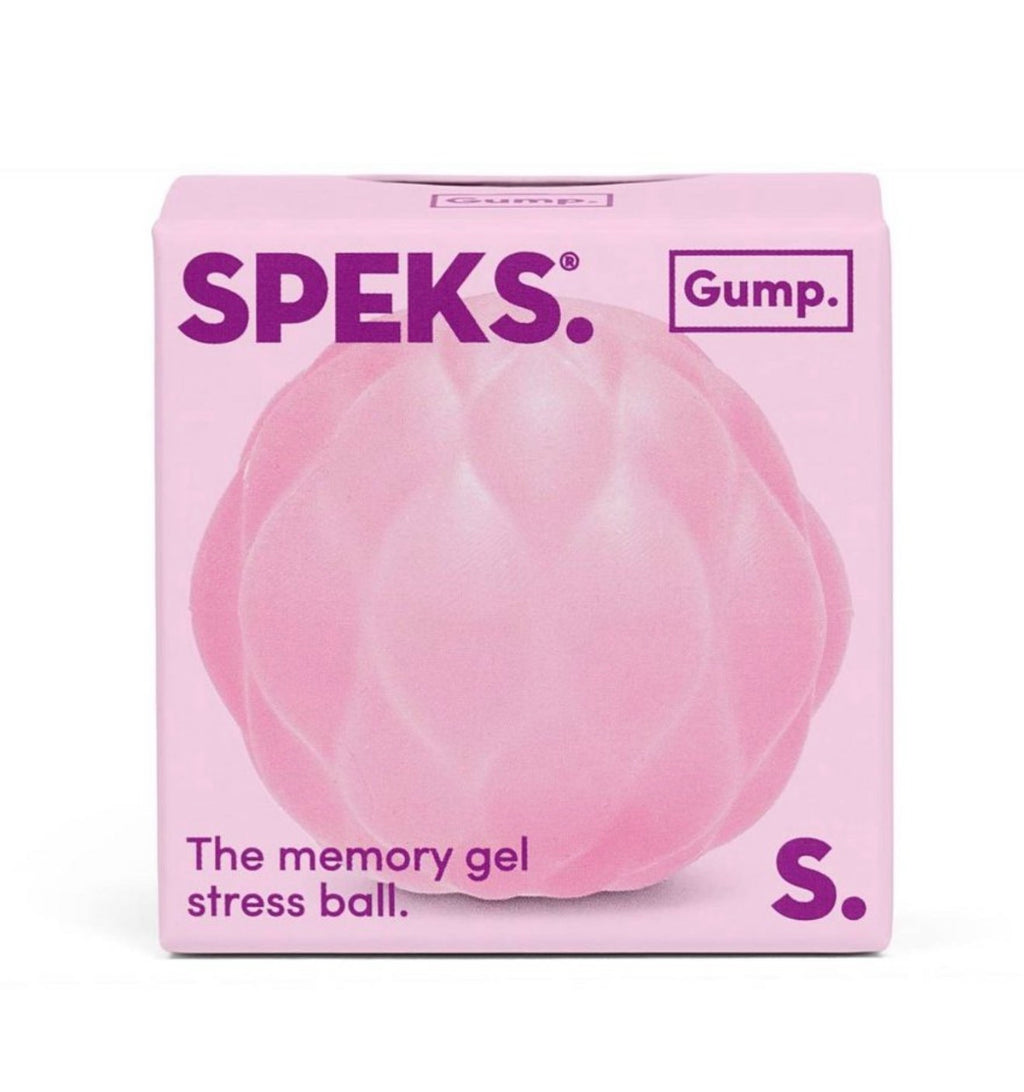 Speks Gump Moon Surface Stress Ball – Pink Memory Gel Fidget Toy