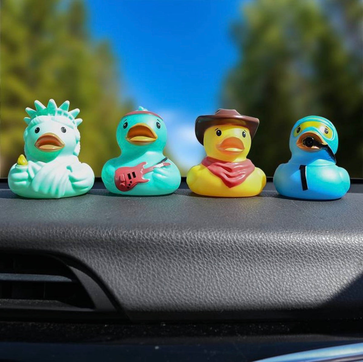 All-American Character Rubber Duck Set – 4 Pack