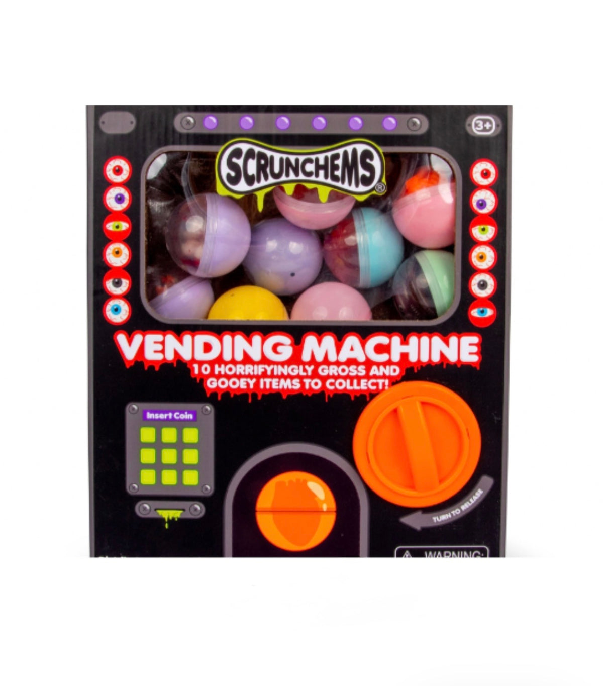 ***** PRE-ORDER**** Scrunchems Halloween Gross Squishy Vending Machine ETA 1st week of October