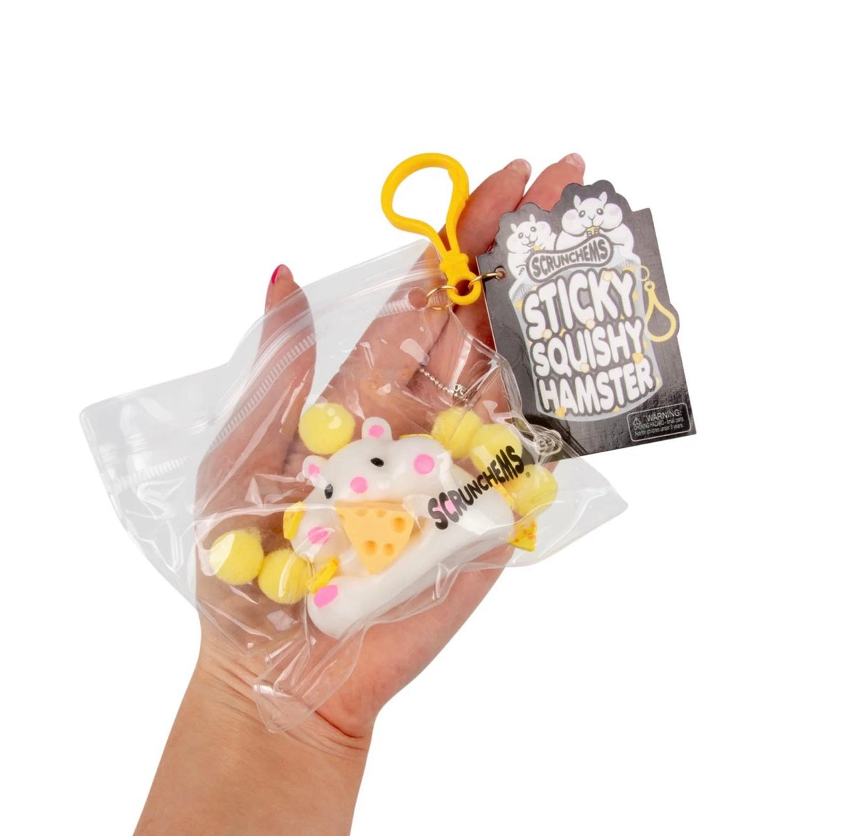 Cheesy Hamster TABA Sticky Squishy – Slow-Rise Sensory Toy