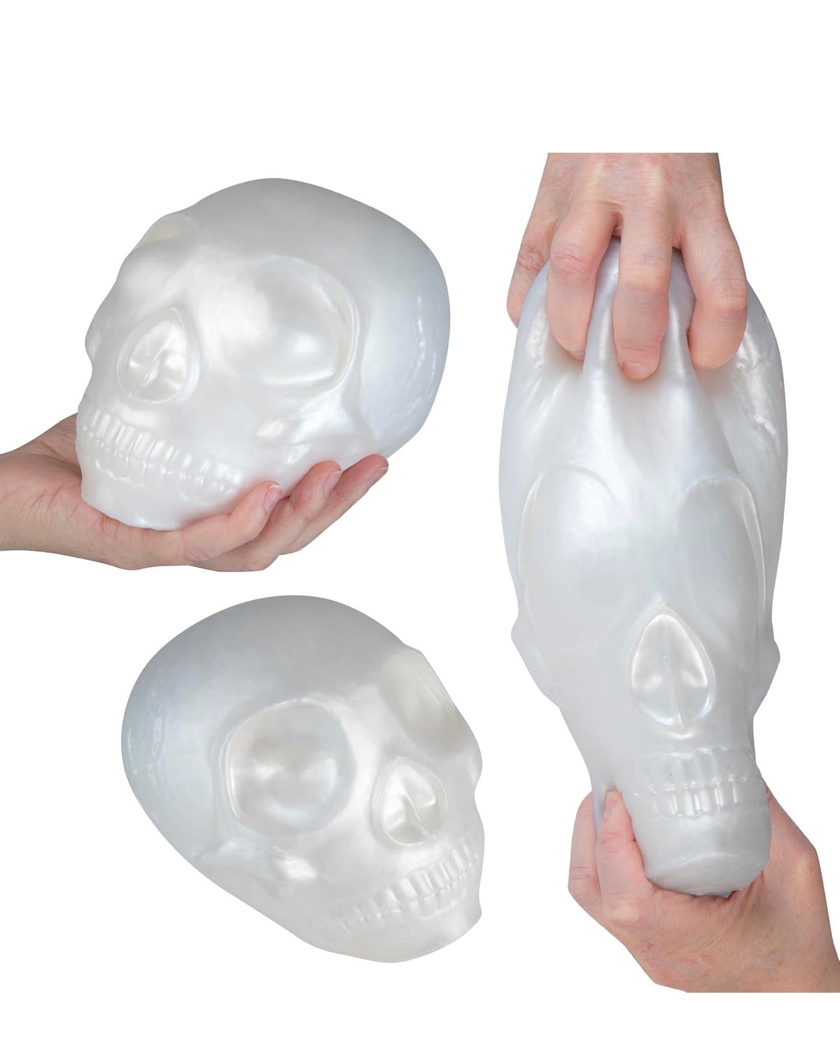 ****PREORDER**** ORB Easy Squeezy Jumbo Skull Squishy – Spooky Stretchy Stress Toy ETA October 5, 2026