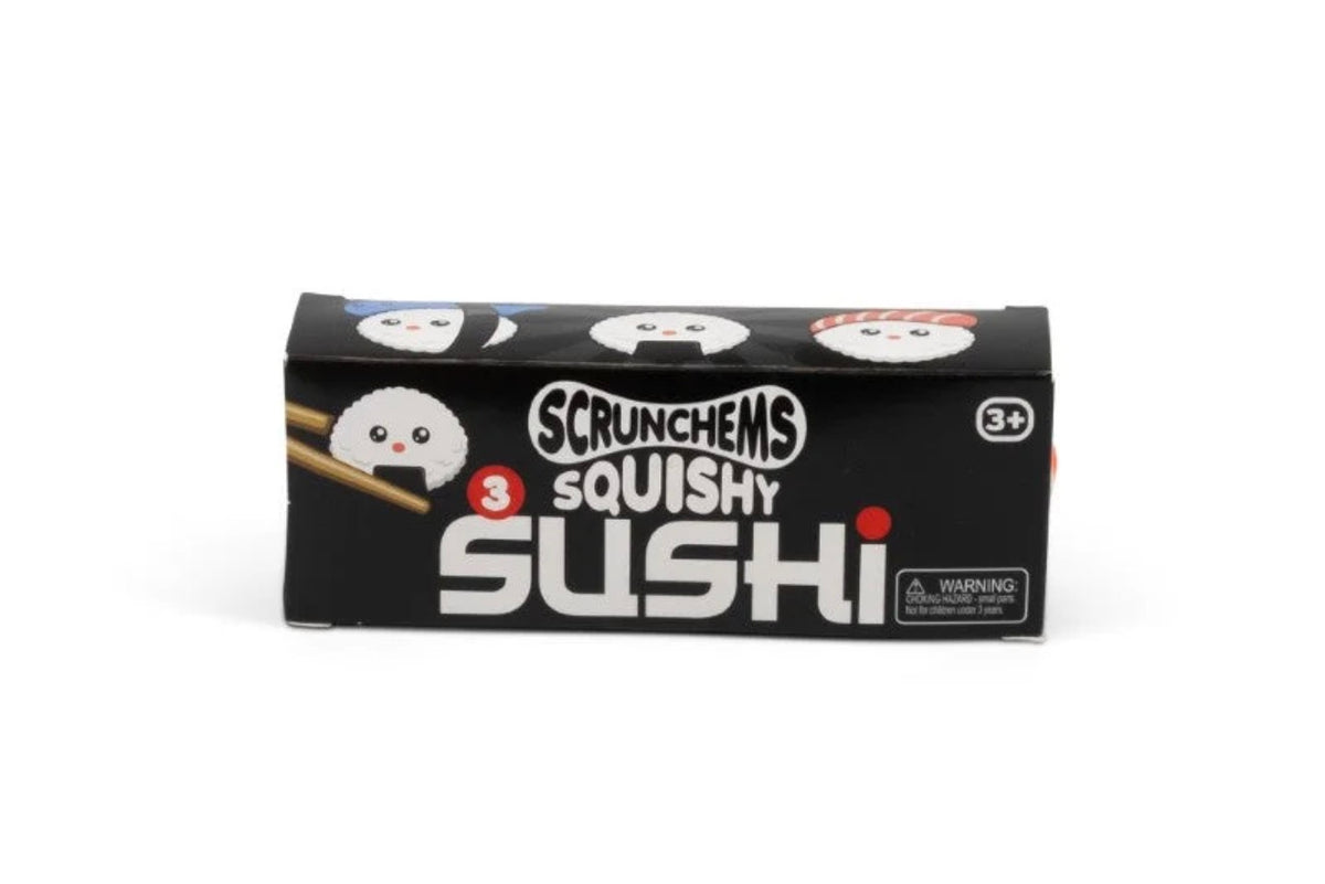 Scrunchems Squishy Sushi 3-Pack – Kawaii Sensory Fidget Toys