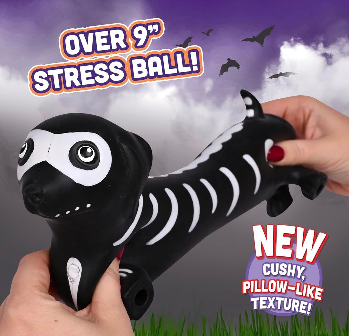 *** PRE- ORDER**** Toymendous Skeleton Weenie Dog Halloween Squishy ETA First Week of October