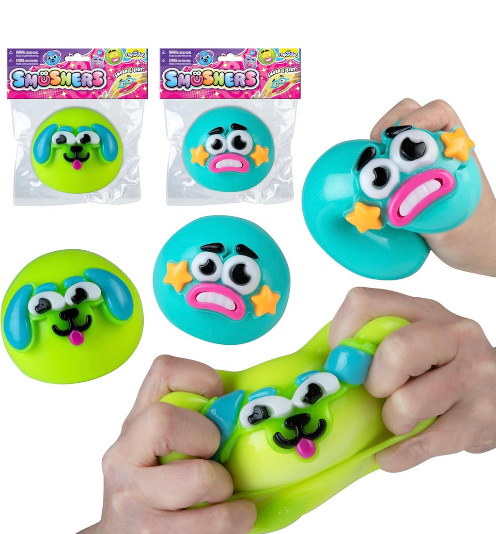 ORB Curiosities Smushers Slow-Rise Squishy Face – Choose Your Style