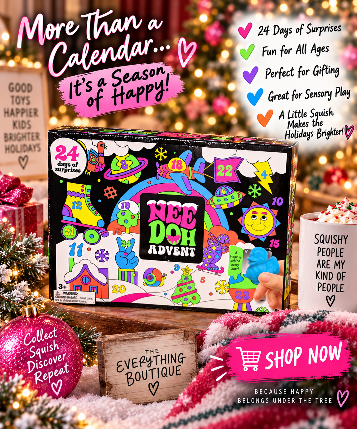 NeeDoh Advent Calendar – 24 Days of Squishy Surprises