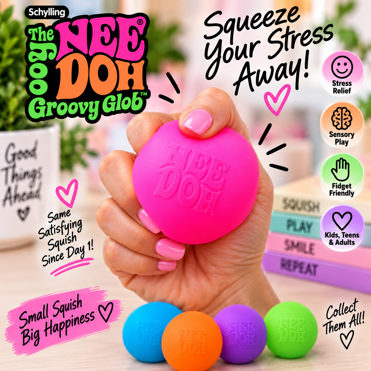 The Original NeeDoh® Groovy Glob – Classic Sensory Squishy