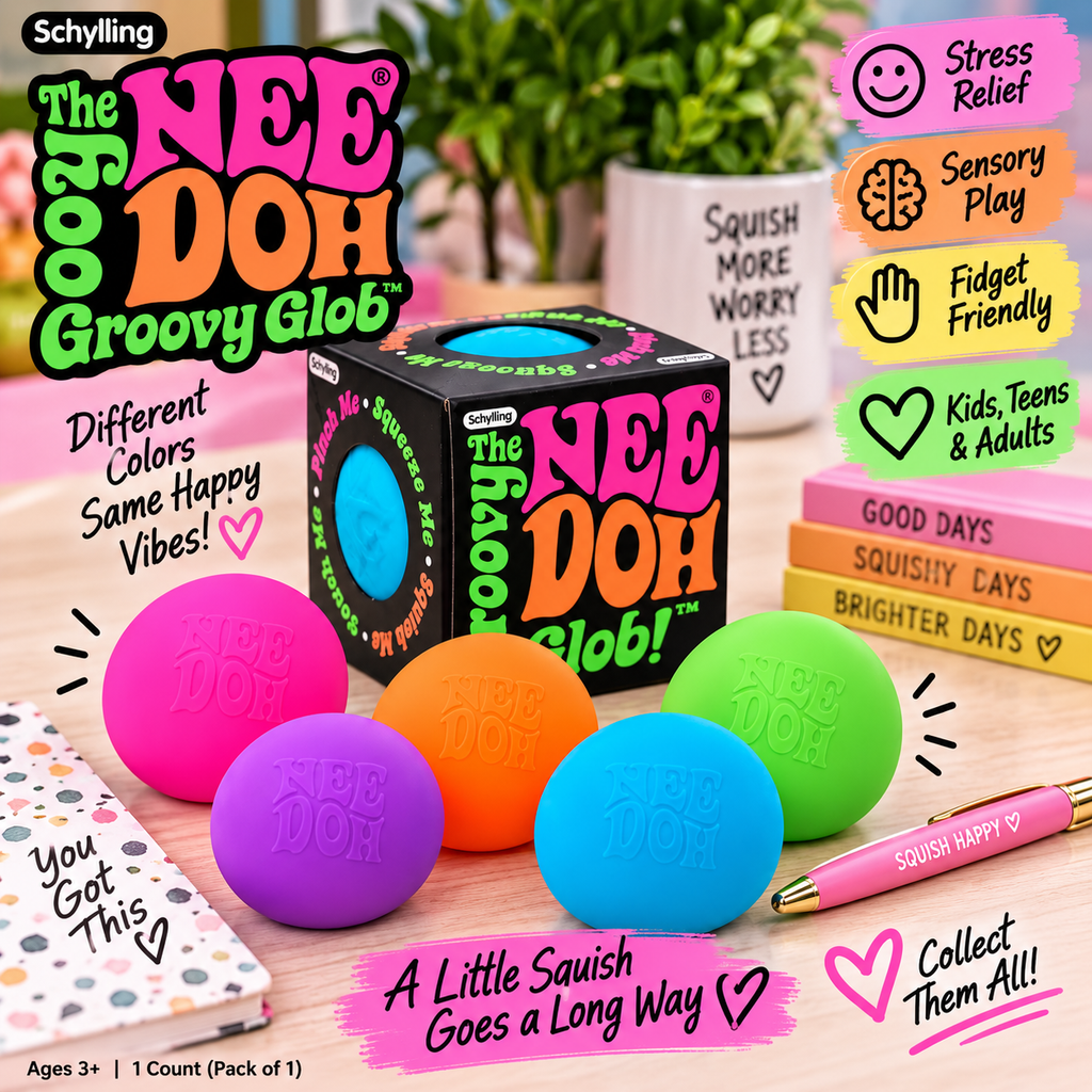 The Original NeeDoh® Groovy Glob – Classic Sensory Squishy