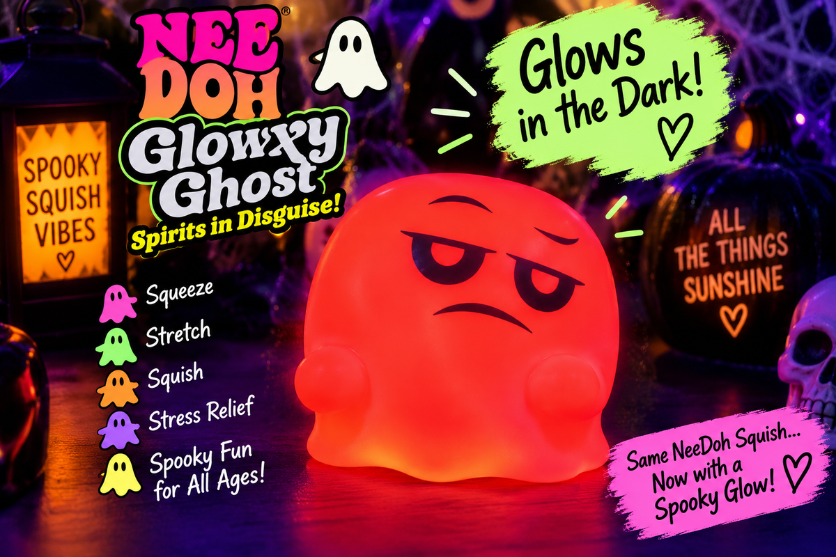 NeeDoh Glowxy Ghost – Glow in the Dark Halloween Squishy