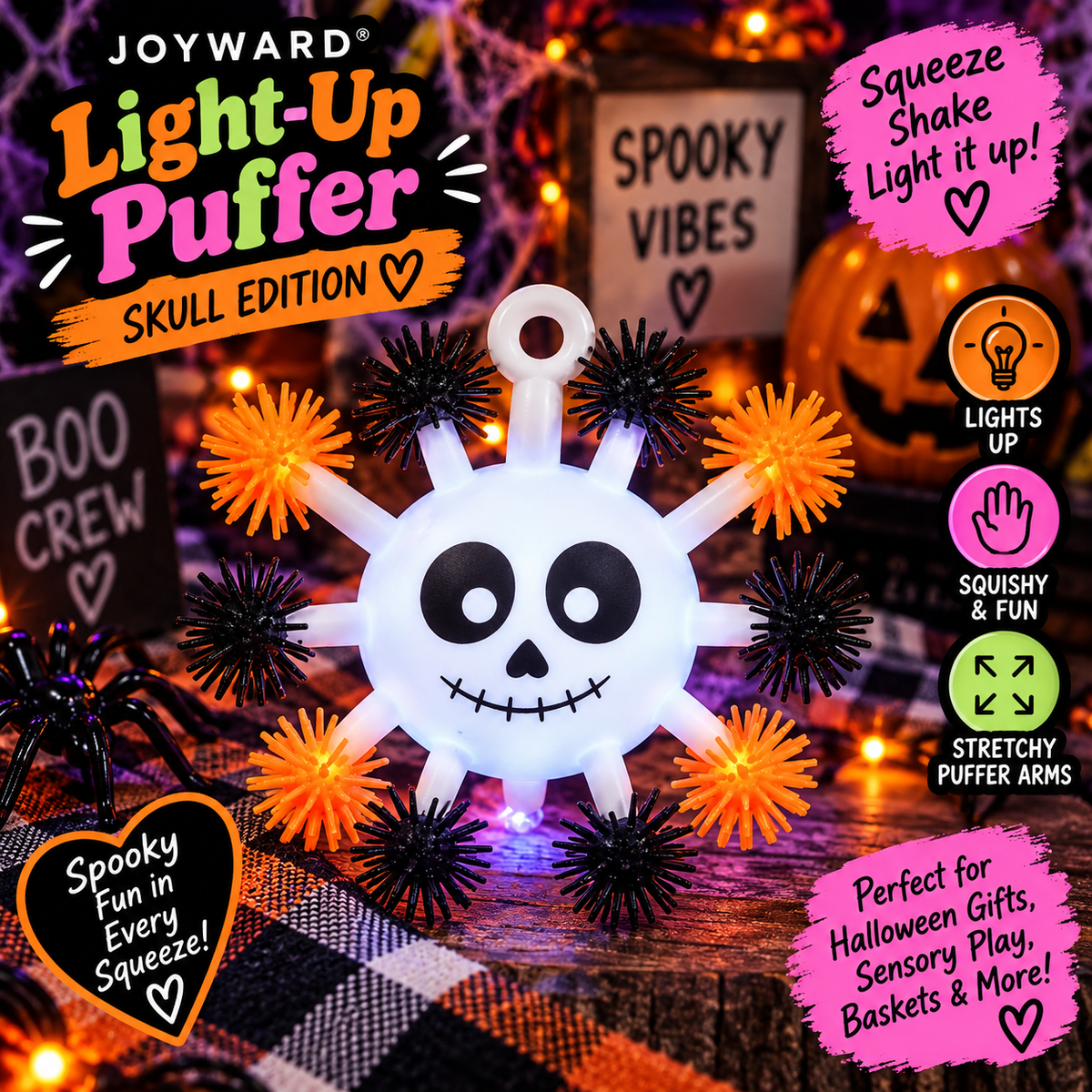 Joyward Light-Up Halloween Puffer – Squishy Sensory Toy